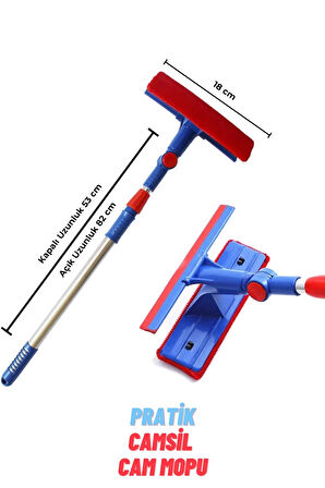 Camsil Mini Teleskobik Saplı Mavi