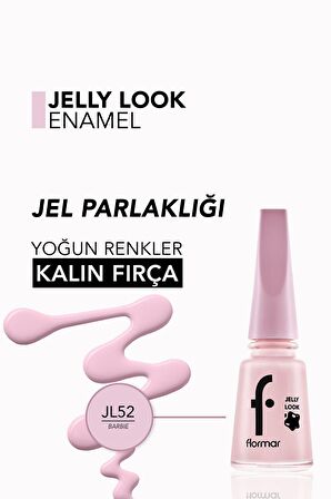 Flormar Jel Görünümlü Parlak Oje (Pembe) - Jelly Look Nail Enamel - JL52 Barbie - 8690604568840