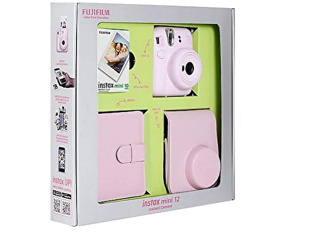 FUJIFILM Instax Mini 12 Bundle Box Anlık Fotoğraf Makinesi Çiçek Pembesi