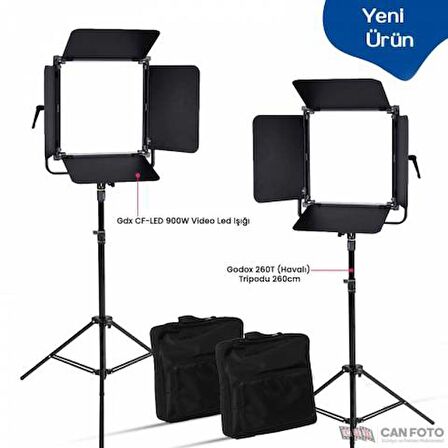 Gdx CF-LED 900W 2'li Video Led Işığı
