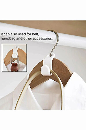 Elbise Askısı Bağlantı Kancası | Yer tasarrufu sağlayan askı 5 Adet