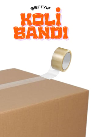 5 Adet Yüksek Mukavemetli 45 mmx100 Mt Şeffaf Koli Bandı Kopmaz ve Güçlü Yapışkanlı Paketleme Bandı
