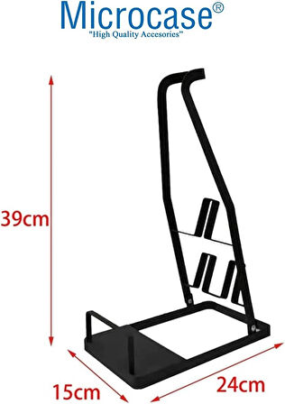 Microcase Şarjlı Süpürgeler İçin Metal Ayaklı Stand Düzenleyici - SİYAH AL5047