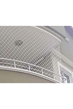 6 Mm 3 X 13 Metre (göz 5 Cm) Balkon Güvenlik Filesi Çocuk Emniyet Ağı Merdiven Güvenlik Ağı 