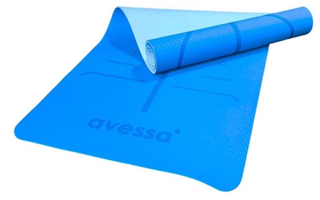 Özel Üretim Ev Aktivite Egzersiz TPE-20 Çift Renk Plates Minderi Tpe Mavi 183*61*0,6 cm
