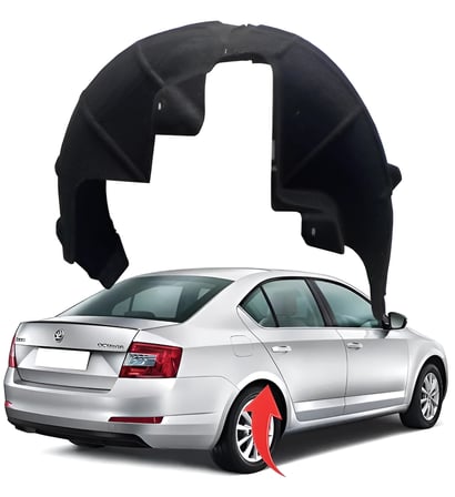 Skoda Octavia 2013-2019 Sağ Arka Çamurluk Davlumbazı Halı 5E0810970A