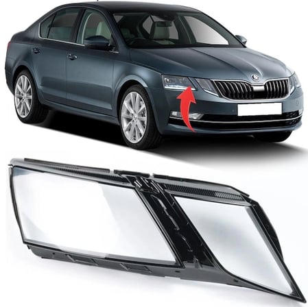 Skoda Octavia 2017-2020 Sağ Far Camı 5E1941018CX