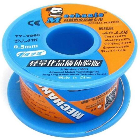 MECHANİC Soldering 63SN/37PB Lehim Teli 03 MM 40 G