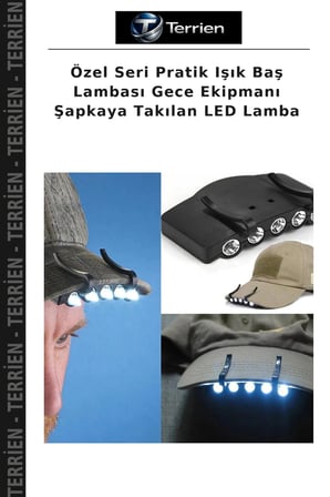 Özel Seri Pratik Işık Baş Lambası Gece Ekipmanı Şapkaya Takılan LED Lamba