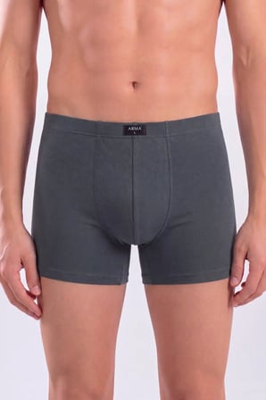 Özel Seri Hediye Alternatif Günlük Kullanım Füme Erkek Boxer Düz 3'lü Paket Pamuklu Likralı