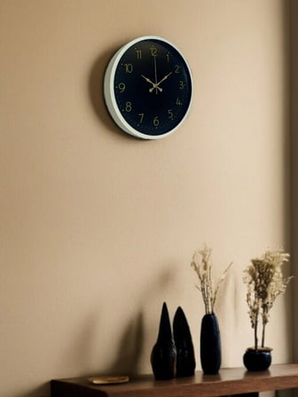 36 Cm Standart Krem Duvar Saati iegxx