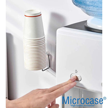 Microcase Yapışkanlı Duvara Yüzeye Monte Kağıt Bardak Askılığı - AL5307 2 ADET
