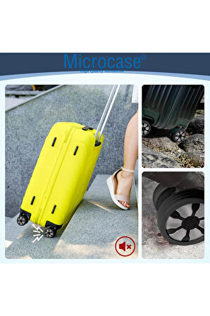 Silikon Aşınmaya Dayanıklı Ses Önleyici Bavul Tekerlek Kılıfı Düz Kalıp-AL4548 8 Adet Siyah