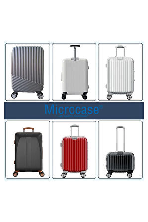 Silikon Aşınmaya Dayanıklı Ses Önleyici Bavul Tekerlek Kılıfı Düz Kalıp-AL4548 8 Adet Siyah