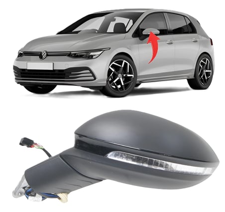Vw Golf 8 2020-2024 Sol Ayna Katlanır+Aydınlatma+Adaptif 15 Pin 5H1857507AG