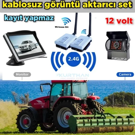 TİCARİ ARAÇLARA KABLOSUZ LEDLİ KAMERA 5 İNÇ EKRAN 12 VOLT KAYIT YAPMAZ