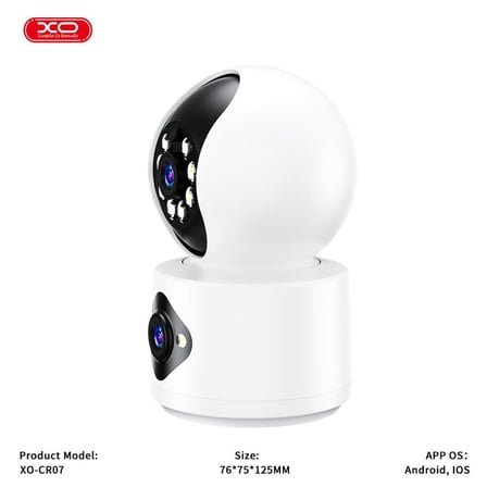 Beyaz Göz Wifi Sistem Ev Takip Çift Kameralı 1080P HD Gece Görüşlü Akıllı Wi-Fi Güvenlik Kamerası