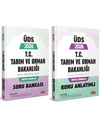 Data 2024 T.C. Tarım ve Orman Bakanlığı ÜDS Ortak Konular Soru ve Konu Data Yayınları