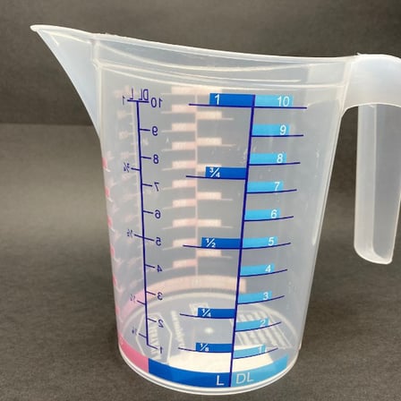 Premium İçecek Hazırlama Tezgah Üstü ÖlçüKabı Sağlığa Dost Plastik Dayanıklı 1 Litre