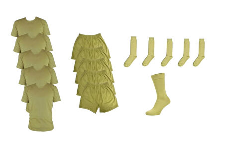 ASKET SET 5 Lİ- FANİLA BOXER ÇORAP 