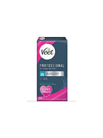 VEET PROFESSIONAL 20Lİ SİR AĞDA BANTLARI 28 GÜNE KADAR PÜRÜZSÜZ CİLT