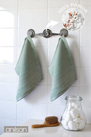 2'li Tera Mini Havlu 30x35 cm – Banyo Mutfak, Bebek Yüz El Havlusu