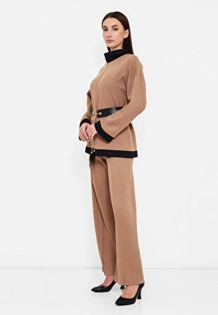 MODATALİKA Kadın Uzun Kollu Geniş Paça Comfort İkili Alt Üst Takım