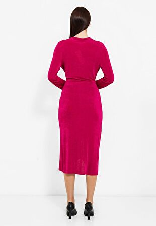 MODATALİKA Kadın Zincir Kemerli Elbise