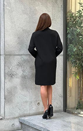 Trend Kadın Özel Tasarım Taşlı Şerit Detaylı Şık Elbise