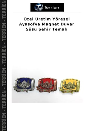 Özel Üretim Yöresel Ayasofya Magnet Duvar Süsü Şehir Temalı