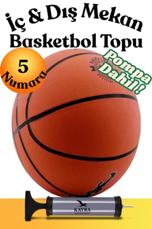 5 Numara Resmi Basketbol Topu Dış Mekan Outdoor Antrenman Topu (427 gr) Ekstra Dayanıklı Köpük Kauçuk Basket Topu Basketball
