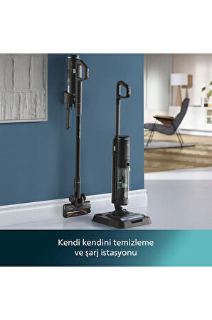 Aqua Trio Serisi Kablosuz Islak&kuru Dikey Süpürge,