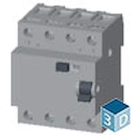 Siemens A Tipi 4X100A 30Ma Trifaze, 3 Faz + Nötr Kaçak Akım Koruma Rölesi