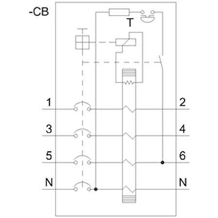 Siemens A Tipi 4X100A 30Ma Trifaze, 3 Faz + Nötr Kaçak Akım Koruma Rölesi