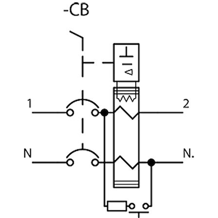Siemens A Tipi 2X80A 300Ma Monofaze, Faz + Nötr Kaçak Koruma Rölesi