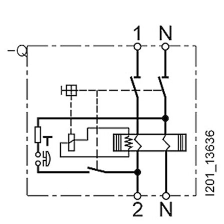 Siemens A Tipi 2X80A 300Ma Monofaze, Faz + Nötr Kaçak Koruma Rölesi