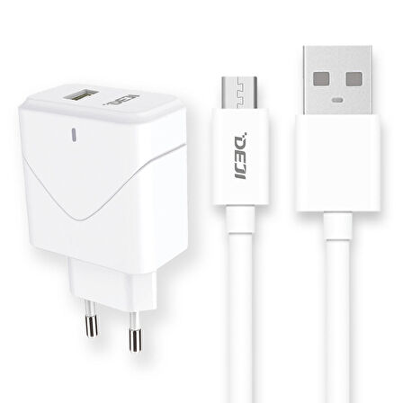 Deji Micro USB 18 Watt Hızlı Şarj Aleti Beyaz