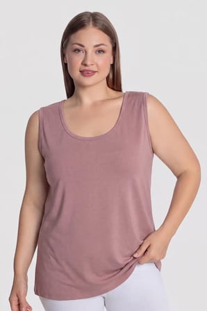 Premium Kadın Pamuklu Büyük Beden Kalın Askılı Atlet 3'lü Paket Konfor Uçlu Parça