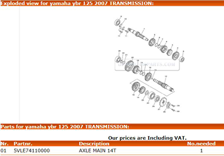 -Yamaha Ybr 125 Ana Mil