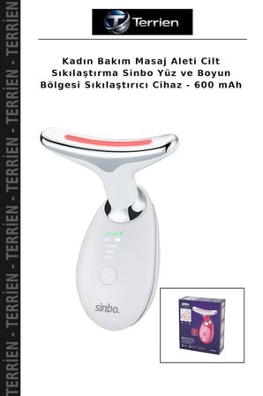 Kadın Bakım Masaj Aleti Cilt Sıkılaştırma Sinbo Yüz ve Boyun Bölgesi Sıkılaştırıcı Cihaz - 600 mAh