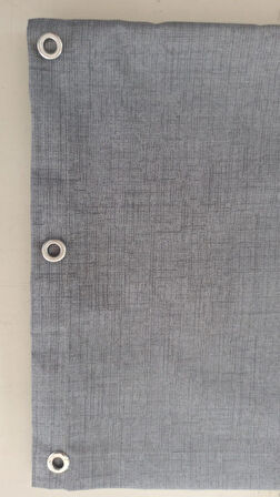 CEYLAN Home Balkon Perdesi Brandası Kuş Gözü Seçenekli Düz Gri