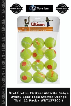 Özel Üretim Fiziksel Aktivite Bahçe Oyunu Spor Topu Starter Orange Tball 12 Pack ( WRT137200 )
