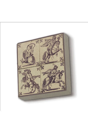 Hollanda Deseni Baskılı Taş Magnet 5X5