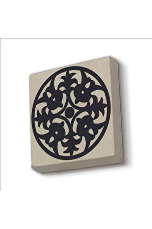 Barok Desen Baskılı Taş Magnet 5X5