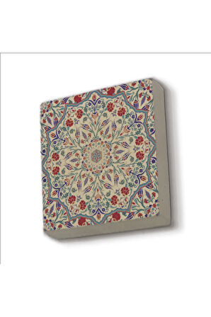 Osmanlı Çini Deseni Baskılı Taş Magnet 5X5