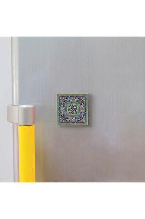 İtalyan Deseni Baskılı Taş Magnet 5X5