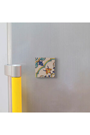 İtalyan Deseni Baskılı Taş Magnet 5X5