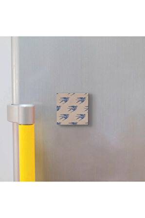 Hollanda Deseni Baskılı Taş Magnet 5X5