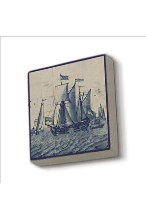 Hollanda Deseni Baskılı Taş Magnet 5X5