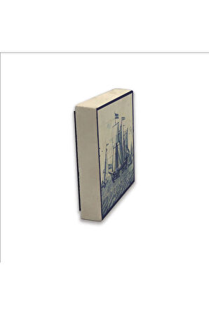 Hollanda Deseni Baskılı Taş Magnet 5X5